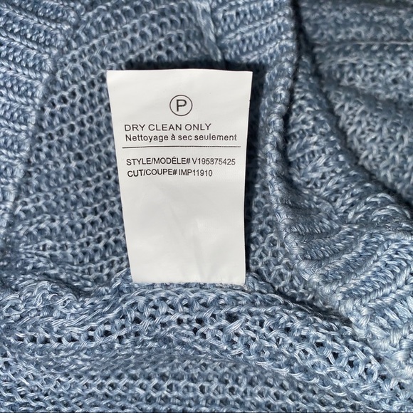 Vince Open Knit V Neck Linen Sweater S - Picture 15 of 16